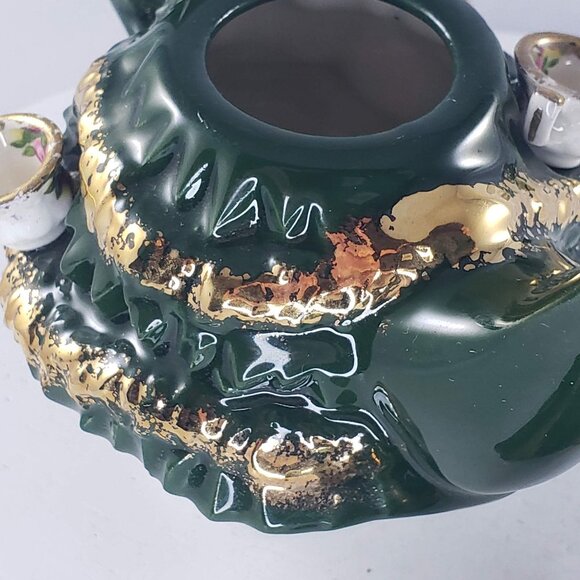 Royal Albert Old Country Roses Miniature Christmas Tree Teapot England Cardew - Picture 11 of 13